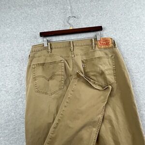 Levis 541 Jeans Mens Tan Heavy Cotton Straight Leg Chinos Denim Pants 36X33